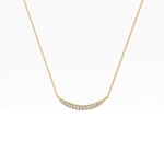 0.091 TCW Round Lab-Grown Diamond Smile Charm Necklace 3