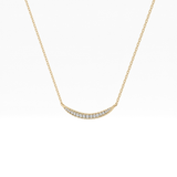 0.091 TCW Round Lab-Grown Diamond Smile Charm Necklace 3
