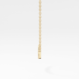 0.091 TCW Round Lab-Grown Diamond Smile Charm Necklace 4