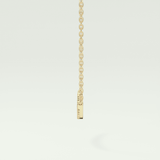 0.091 TCW Round Lab-Grown Diamond Smile Charm Necklace