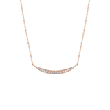 0.091 TCW Round Lab-Grown Diamond Smile Charm Necklace 8