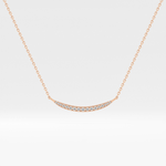 0.091 TCW Round Lab-Grown Diamond Smile Charm Necklace 7