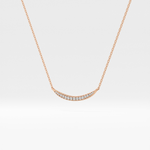 0.091 TCW Round Lab-Grown Diamond Smile Charm Necklace 9
