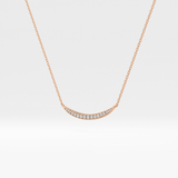 0.091 TCW Round Lab-Grown Diamond Smile Charm Necklace 9