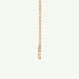 0.091 TCW Round Lab-Grown Diamond Smile Charm Necklace
