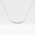 0.091 TCW Round Lab-Grown Diamond Smile Charm Necklace 13