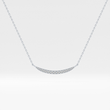 0.091 TCW Round Lab-Grown Diamond Smile Charm Necklace 13