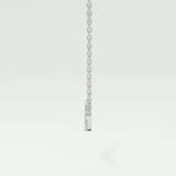 0.091 TCW Round Lab-Grown Diamond Smile Charm Necklace