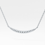 0.091 TCW Round Lab-Grown Diamond Smile Charm Necklace 18