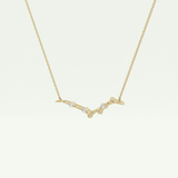 0.07 TCW Round Lab-Grown Diamond Nature Inspired Necklace