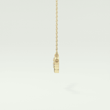 0.07 TCW Round Lab-Grown Diamond Nature Inspired Necklace