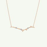 0.07 TCW Round Lab-Grown Diamond Nature Inspired Necklace