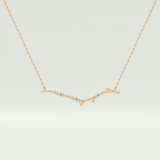 0.07 TCW Round Lab-Grown Diamond Nature Inspired Necklace