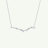 0.07 TCW Round Lab-Grown Diamond Nature Inspired Necklace