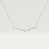 0.07 TCW Round Lab-Grown Diamond Nature Inspired Necklace