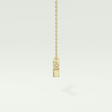 0.123 TCW Round Lab-Grown Diamond Nature Inspired Necklace