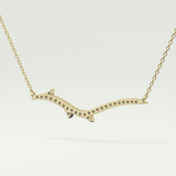 0.123 TCW Round Lab-Grown Diamond Nature Inspired Necklace