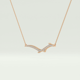 0.123 TCW Round Lab-Grown Diamond Nature Inspired Necklace