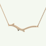 0.123 TCW Round Lab-Grown Diamond Nature Inspired Necklace