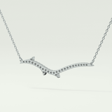 0.123 TCW Round Lab-Grown Diamond Nature Inspired Necklace