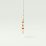 0.17 TCW Round Lab-Grown Diamond A Initial Necklace