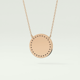 0.17 TCW Round Lab-Grown Diamond A Initial Necklace