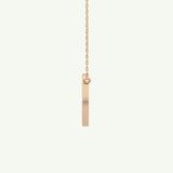 0.17 TCW Round Lab-Grown Diamond A Initial Necklace