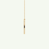 0.144 TCW Round Lab-Grown Diamond C Initial Necklace