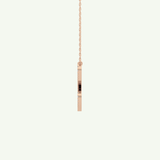 0.144 TCW Round Lab-Grown Diamond C Initial Necklace