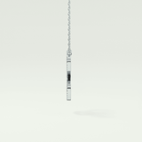 0.144 TCW Round Lab-Grown Diamond C Initial Necklace