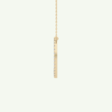 0.435 TCW Round Lab-Grown Diamond D Initial Necklace