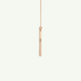 0.435 TCW Round Lab-Grown Diamond D Initial Necklace