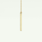 0.189 TCW Round Lab-Grown Diamond I Initial Necklace