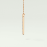 0.189 TCW Round Lab-Grown Diamond I Initial Necklace
