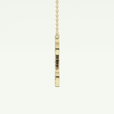 0.198 TCW Round Lab-Grown Diamond L Initial Necklace