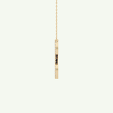 0.198 TCW Round Lab-Grown Diamond L Initial Necklace