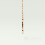 0.198 TCW Round Lab-Grown Diamond L Initial Necklace