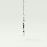 0.198 TCW Round Lab-Grown Diamond L Initial Necklace