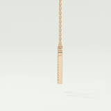 0.099 TCW Round Lab-Grown Diamond N Initial Necklace