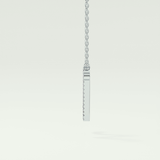 0.099 TCW Round Lab-Grown Diamond N Initial Necklace
