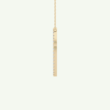 0.473 TCW Round Lab-Grown Diamond O Initial Necklace