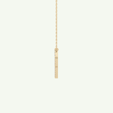 0.138 TCW Round Lab-Grown Diamond P Initial Necklace