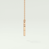 0.138 TCW Round Lab-Grown Diamond P Initial Necklace