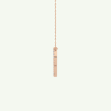 0.138 TCW Round Lab-Grown Diamond P Initial Necklace