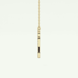 0.187 TCW Round Lab-Grown Diamond Q Initial Necklace