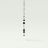 0.187 TCW Round Lab-Grown Diamond Q Initial Necklace