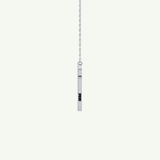 0.187 TCW Round Lab-Grown Diamond Q Initial Necklace