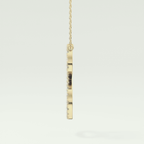 0.585 TCW Round Lab-Grown Diamond S Initial Necklace