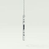 0.585 TCW Round Lab-Grown Diamond S Initial Necklace