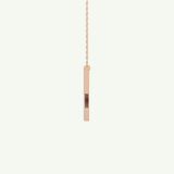 0.157 TCW Round Lab-Grown Diamond U Initial Necklace